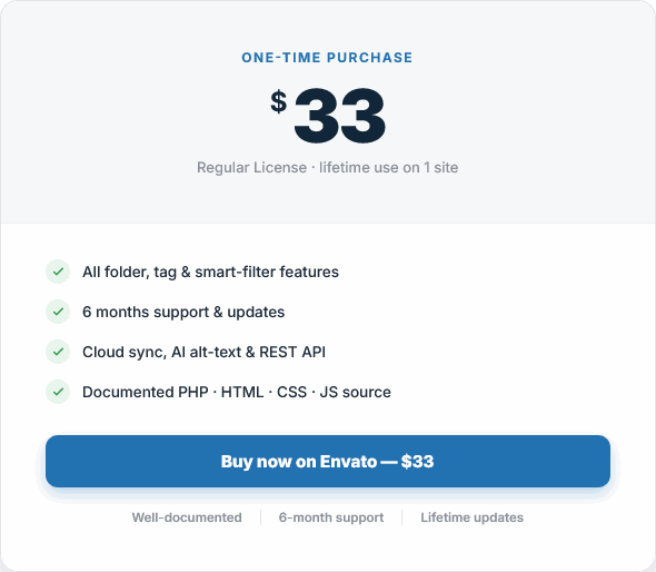 One-time purchase - everything included